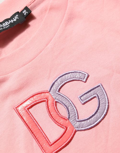 Logo-Embroidered Cotton Tank Top — Pink