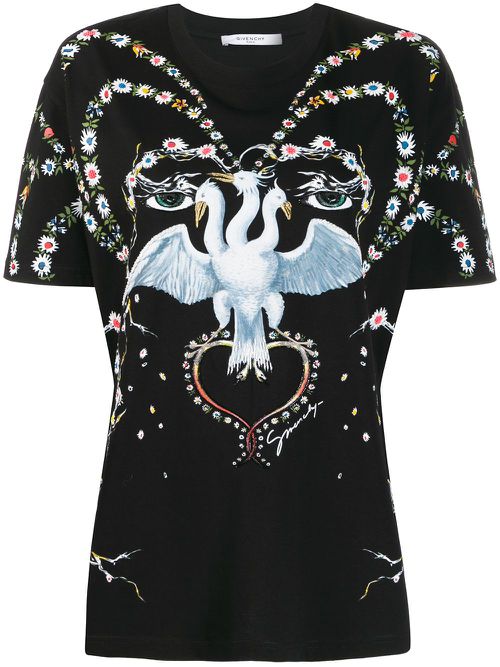 Embellished T-shirt - Black