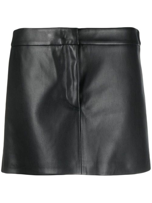 Low-rise mini skirt - Black