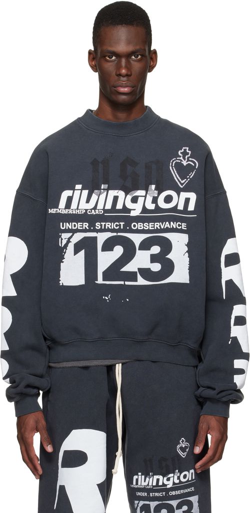 Black Membership USO Crewneck Sweatshirt
