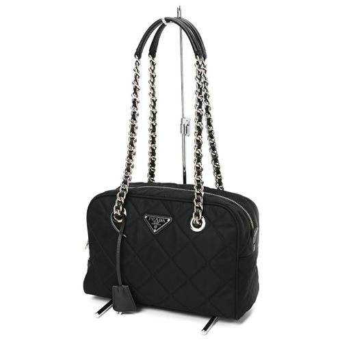 Prada Black Nylon Boston Bag Pre-Owned