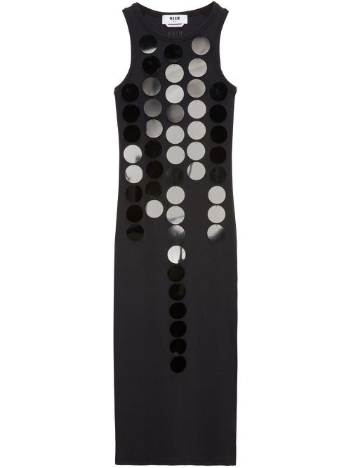 MSGM sequin-embellished maxi dress - Black