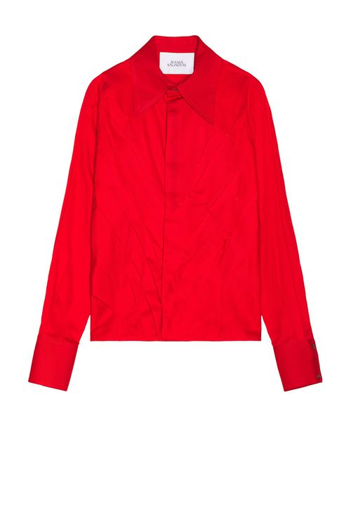 Bianca Saunders Tucker Shirt in Salsa - Red.  XL/1X also in L