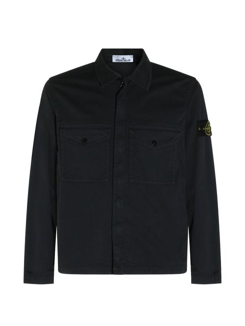Compass-Patch Shirt Jacket