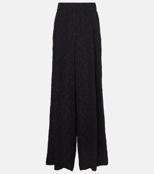 High-rise wide-leg pants
