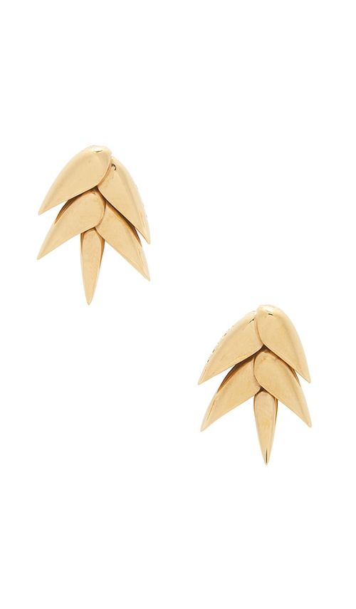 Bevza pendientes en color oro metálico a