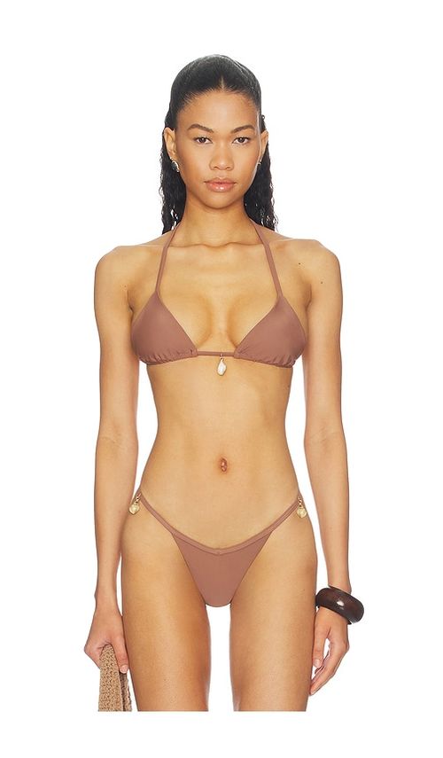 Superdown Xena Bikini Top in Brown. - XXS also in XS, S, M