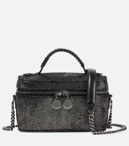 Falabella Mini metallic faux leather tote bag