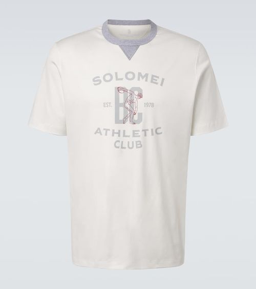 Printed cotton jersey T-shirt