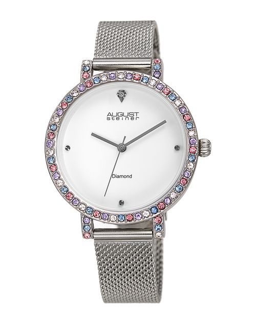 Women's Stainless Steel Diamond Watch