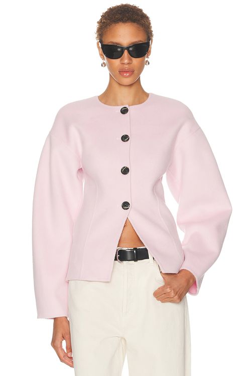 SRG Kaia Hooded Jacket in Blush - Blush. L also in XXS, XS