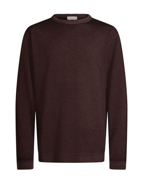 Man Sweater Brown Size XXL Merino Wool