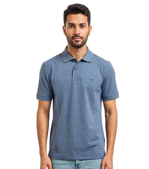 Blue Shirt Collar Polos