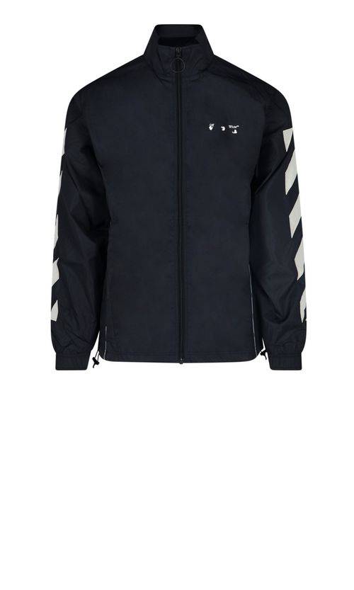 Logo-print windbreaker