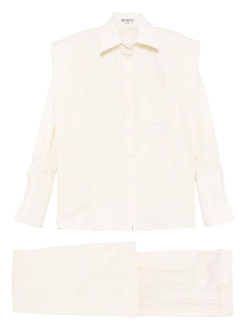 BATAKOVIC Belgrade linen shirt set - Neutrals