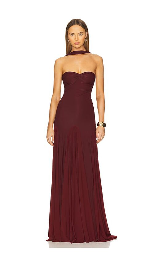 Deme by Gabriella Berta Dress in Burgundy.  XL. Also in L, M