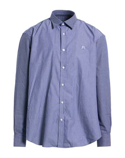 Jeans Man Shirt Blue Size XXL Cotton