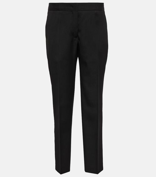Tailored straight wool pants