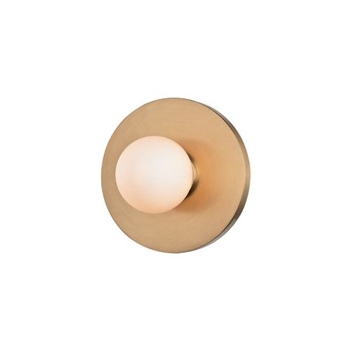 Taft 5" Wall Sconce in Aged Bra