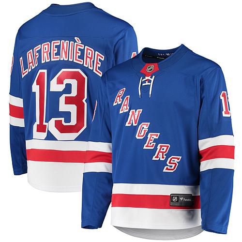 Men's Fanatics Alexis Lafreni�re Blue New York Rangers Premier Breakaway Player Jersey - Size 5XL