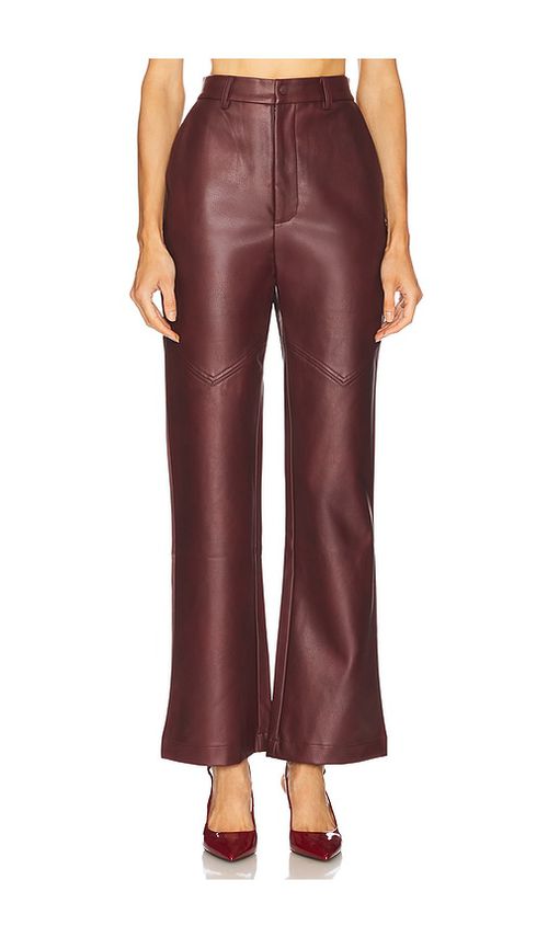 Bardot Karson Faux Leather Pant in Burgundy.  8 also in 10, 12, 2
