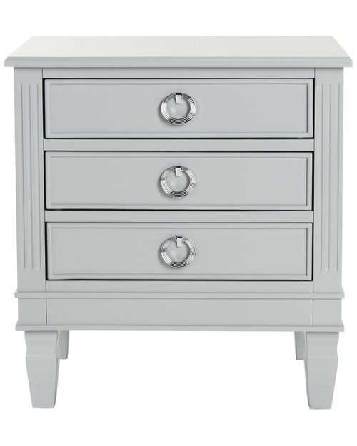 Kira Three Drawer Nightstand