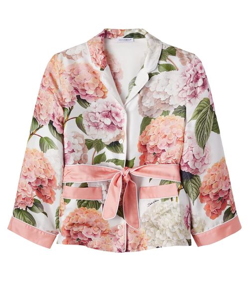Floral silk shirt