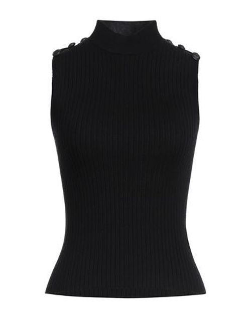 Dondup Woman Top Black Size 6 Viscose, Polyester, Polyamide