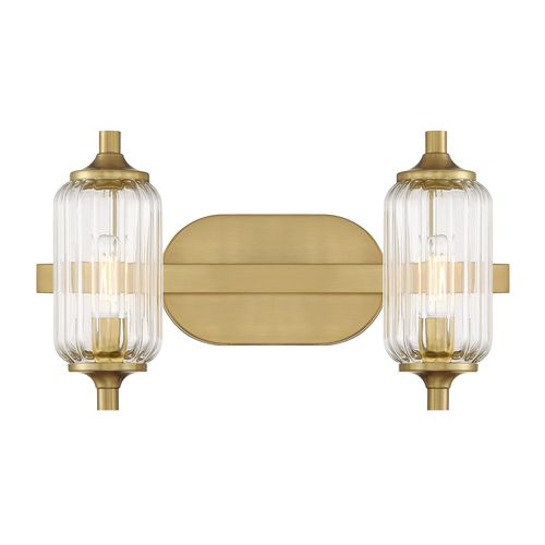 Holton 2-Light Bathroom Vanity Light in Warm Bra