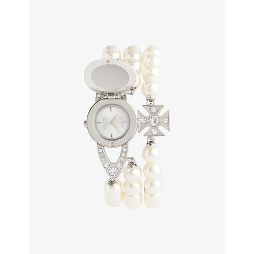 The Strand Stainless Steel and Swarovski Crystal Manual Watch