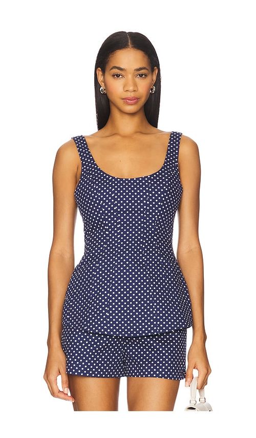 Amanda Uprichard OBERTEIL EMPIRE in Navy. Größe XS. Also in L, M