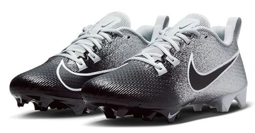 Nike Vapor Edge Speed 360 2 Football Cleats (Metallic Silver/Black-White, US Footwear