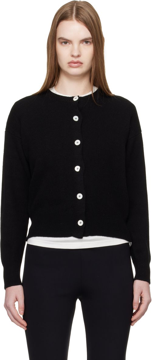 Black Ada Crewneck Cardigan