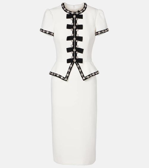 Bisou crystal-embellished midi dress