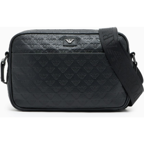 Emporio Armani Embossed Leather Eagle Bag