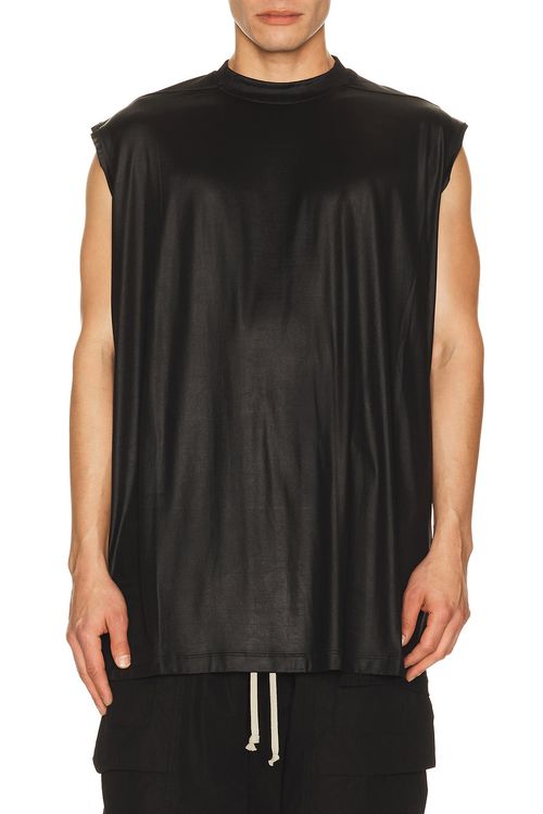 DRKSHDW by Rick Owens Tarp T in Black - Black. L also in M, S, XL/1X