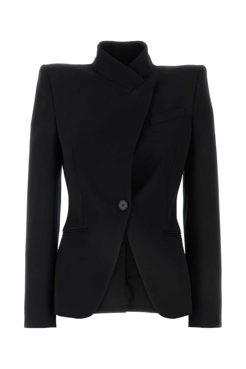 Black Single Breasted Blazer