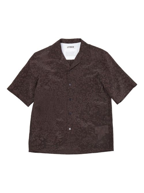 Salt-dyed short-sleeve shirt - Brown