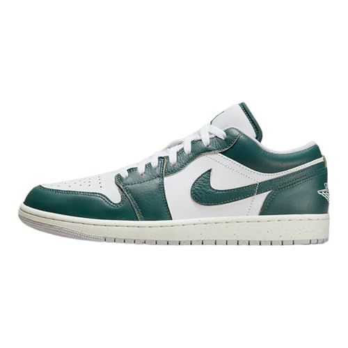 NIKE Air Jordan 1 Low Men's Shoes (553558-141, White/Midnight Navy/Wolf Grey)