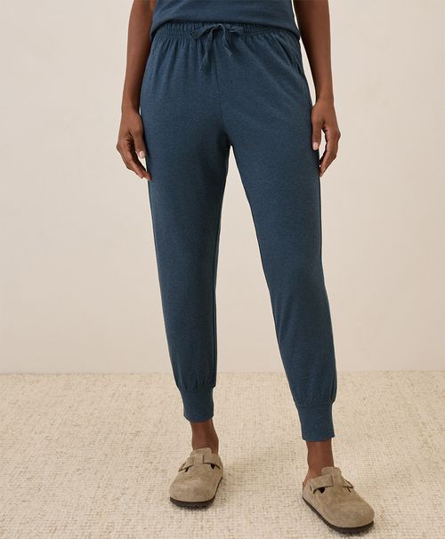 Women's French Navy Heather Luxe Essential Jogger