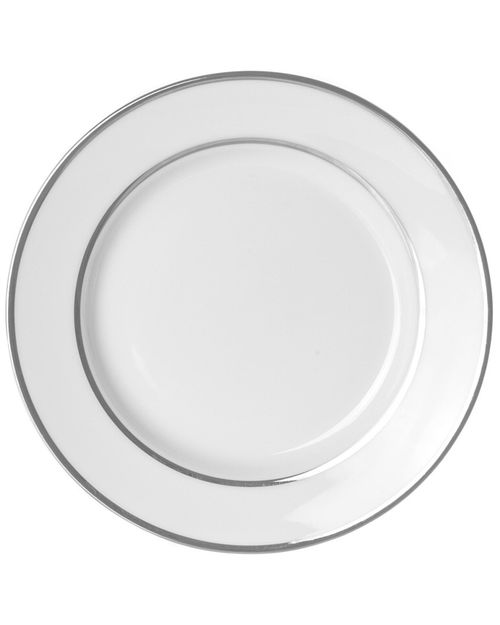 Set of 6 Silver Double Line Salad/Dessert Plates