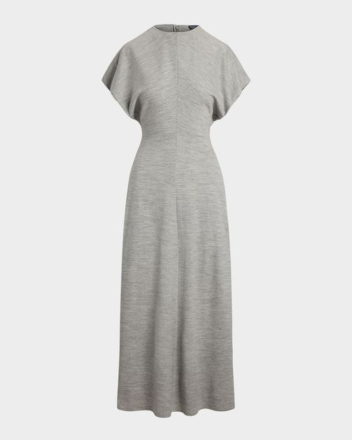 Wool-Blend Dolman Maxi Dress