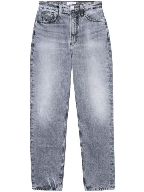 Mid-rise straight jeans - Grey