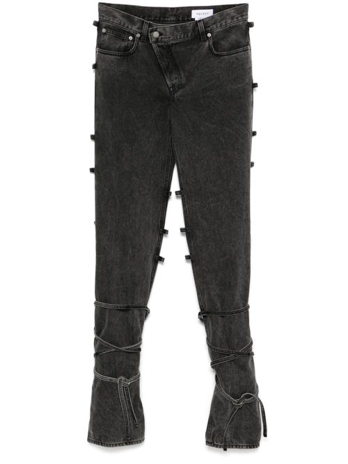 Tied jeans - Black