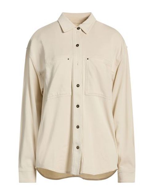 Woman Shirt Cream Size 4 Cotton