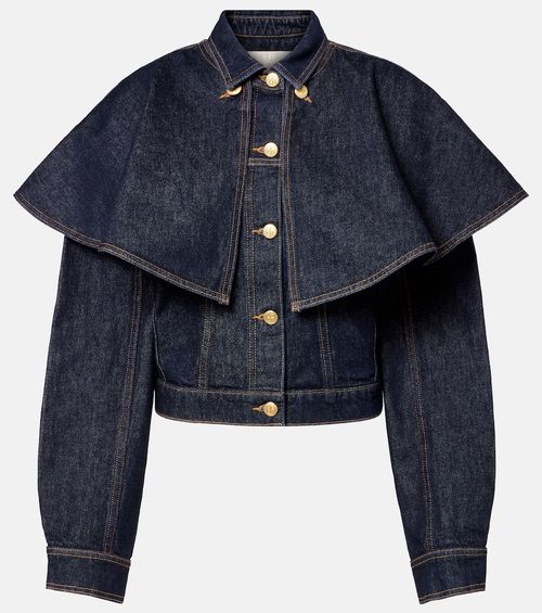 Agata caped denim jacket