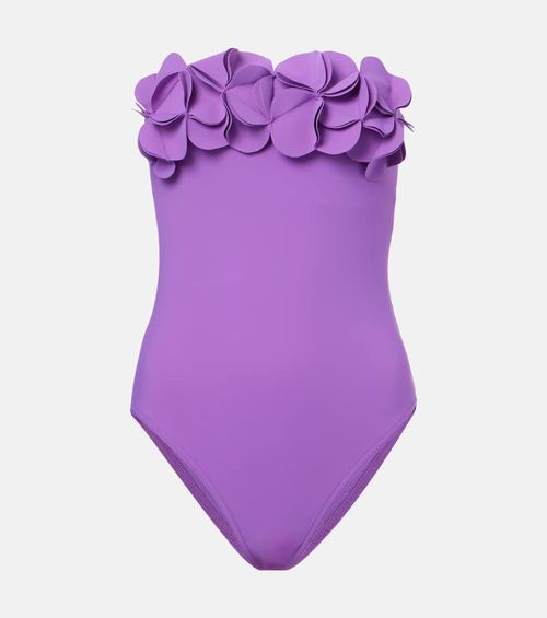Tess floral-appliqué swimsuit