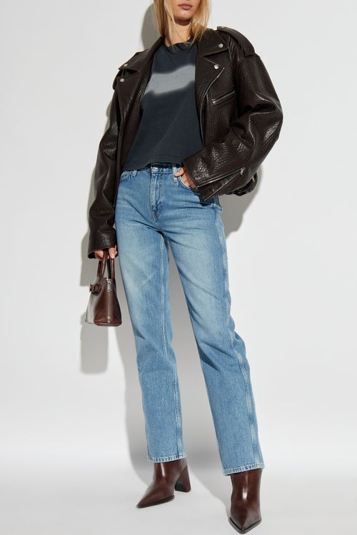 Straight Leg Jeans, Women's, Blue