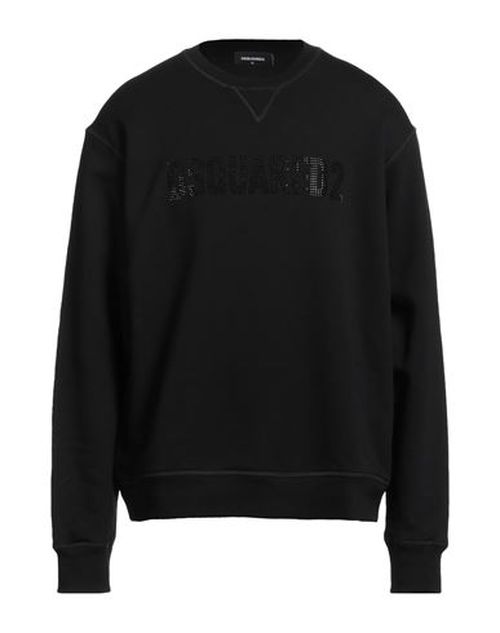 Man Sweatshirt Black Size XL Cotton