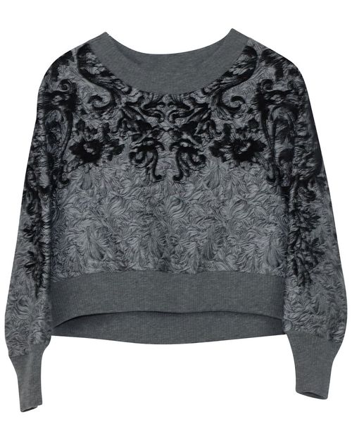 Embroidered Crew Neck Sweatshirt, Size It, 36 (Authentic Pre-  Loved)